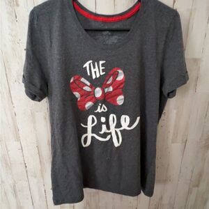Disney “The Bow is Life” Minnie Mouse T-Shirt 🎀👚 Size Large